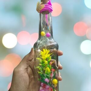 Beer Bottle Lights for Diwali – LED Light in Beer Bottle with Floral Design for Festive Home Décor