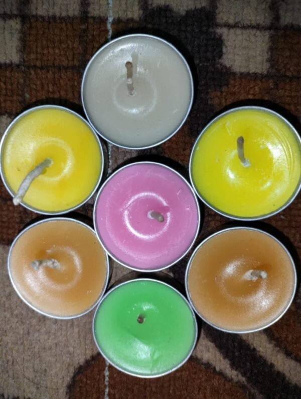 Wax Handmade Rose Flower Tea Light Candles – Perfect for Valentine’s Day & Diwali Festival Décor