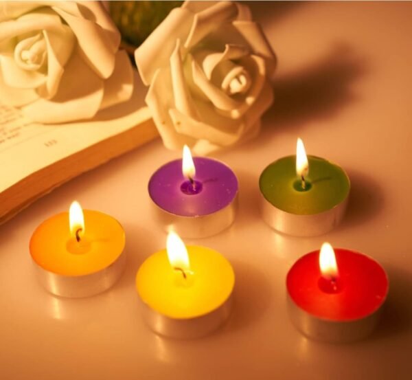 Wax Handmade Rose Flower Tea Light Candles – Perfect for Valentine’s Day & Diwali Festival Décor